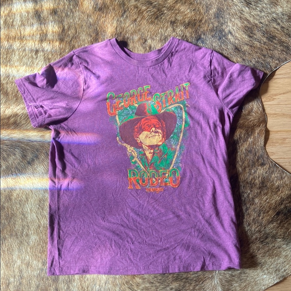 George Strait Rodeo Purple T-Shirt